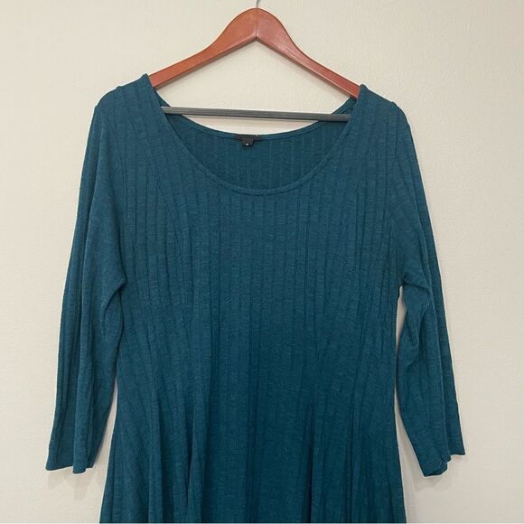 TORRID Teal Sweater Skater Dress Size 0X - Picture 6 of 14